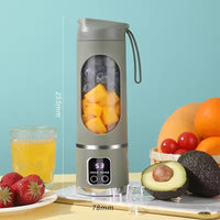 Portable USB Rechargeable Blender & Juicer | Personal Wireless Mini Smoothie Maker with Stainless Steel Blades for Fresh Shakes & Juices
