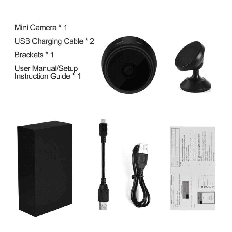 A9 Mini Camera 1080P Full HD WiFi Smart Indoor Security Camera with Night Vision