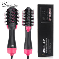 3-in-1 Hair Dryer Brush – Hot Air Hair Styling Brush for Drying, Straightening & Curling