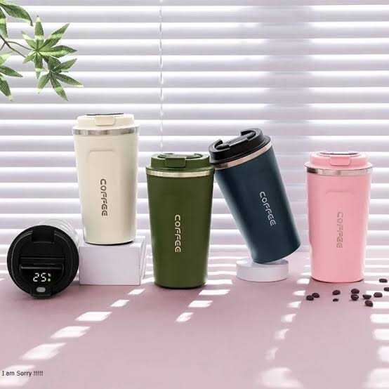 380ml Smart Coffee Mug with Temperature Display – Stainless Steel Vacuum Cup
