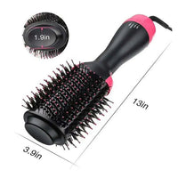 3-in-1 Hair Dryer Brush – Hot Air Hair Styling Brush for Drying, Straightening & Curling