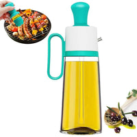 3-in-1 Oil Dispenser Bottle – Glass Spray, Pour & Brush (550ml Kitchen Oil Bottle)