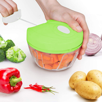 Speedy Chopper Multi-Use Turbo Cutter | Mini Manual Vegetable & Fruit Chopper Heavy-Duty (Random Color)