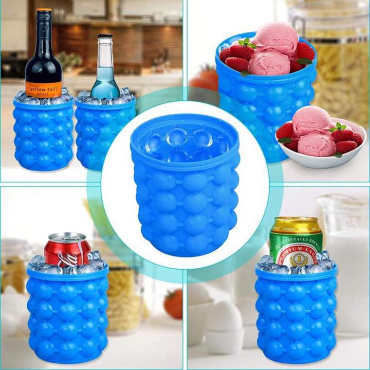 Silicone Ice Genie Magic Ice Cube Maker | Soft Ice Mold Bottle for Travel & Outdoor Use