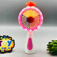 Rechargeable & Portable LED Lighting Mini Fan – Electric Mini Desk Fan with Bui