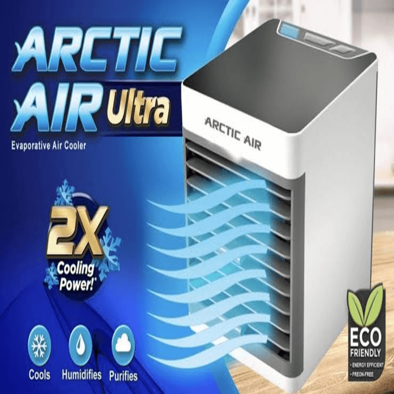 Arctic Air Pure Chill Portable Air Cooler – 3 Speed Personal Evaporative Cooling Fan for Bedroom, Office & Desk Use