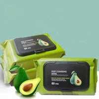 Avocado Makeup Remover Wipes (80 Pcs) – Soothing & Hydrating Face Cleansing Wipes | Gentle Makeup & Dirt Remover for Daily Use