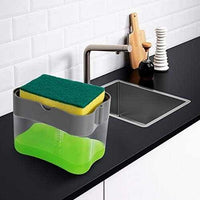 2-in-1 Soap Pump Dispenser – Kitchen Dish Soap Organizer with Sponge Holder