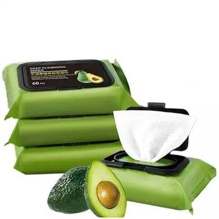 Avocado Makeup Remover Wipes (80 Pcs) – Soothing & Hydrating Face Cleansing Wipes | Gentle Makeup & Dirt Remover for Daily Use