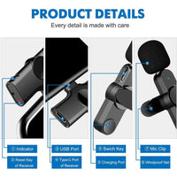 K8 Collar Wireless Microphone Type C Supported