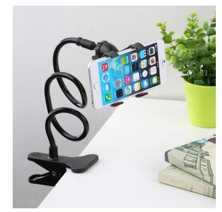 Flexible Snake Mobile Stand – Adjustable Lazy Phone Holder for Desk, Bed & Table (Random Color)