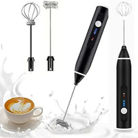 2-in-1 Rechargeable Coffee Beater & Electric Milk Frother | Handheld Foam Maker for Coffee & Drinks