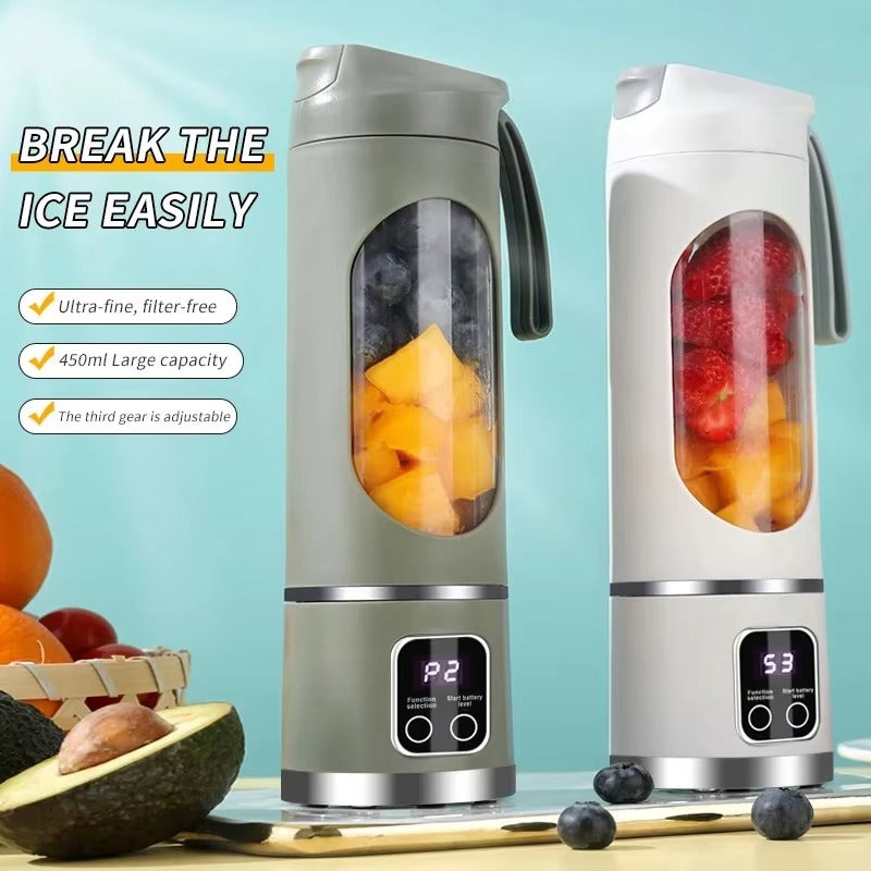 Portable USB Rechargeable Blender & Juicer | Personal Wireless Mini Smoothie Maker with Stainless Steel Blades for Fresh Shakes & Juices