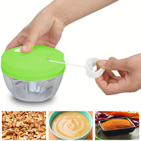 Speedy Chopper Multi-Use Turbo Cutter | Mini Manual Vegetable & Fruit Chopper Heavy-Duty (Random Color)