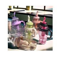 1400ml Ice-Cream Water Bottle – Kawaii Jumbo Smoothie & Milkshake Cup with Straw