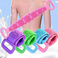 Silicone Bath Body Belt – Long Back Scrubber for Deep Exfoliation & Easy Cleaning