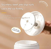 Manual Ice Shaver & Gola Ganda Maker | Portable Ice Crusher Machine with Stainless Steel Blades for Home Use