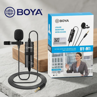 BOYA BY-M1 Professional Lavalier Microphone – 3.5mm Clip-On Lapel Mic for Android, DSLR, PC | Audio & Video Recording