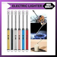 USB Rechargeable Electric Arc BBQ Lighter | Windproof Flameless Plasma Lighter with 360° Flexible Neck & LED Indicator