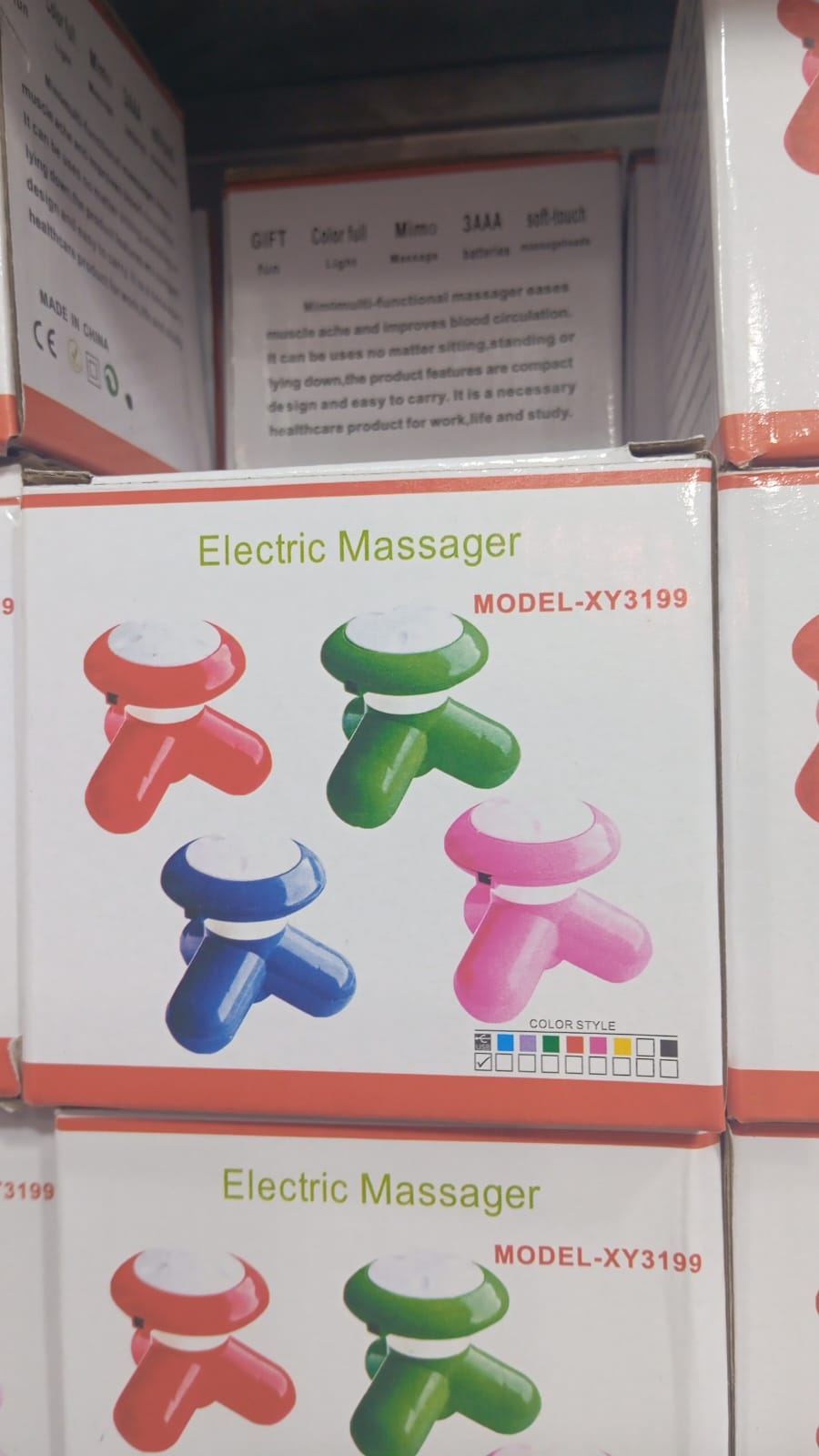 Mimo Mini Electric Full Body Massager XY3199 – Portable Vibrating Massage Tool for Muscle Relief & Blood Circulation