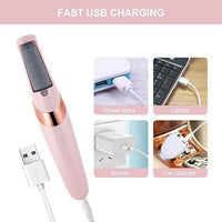 USB Rechargeable Foot Callus Remover – Electric Foot File with LED Light, 2-Speed Settings & Dead Skin Removal for Smooth Feet