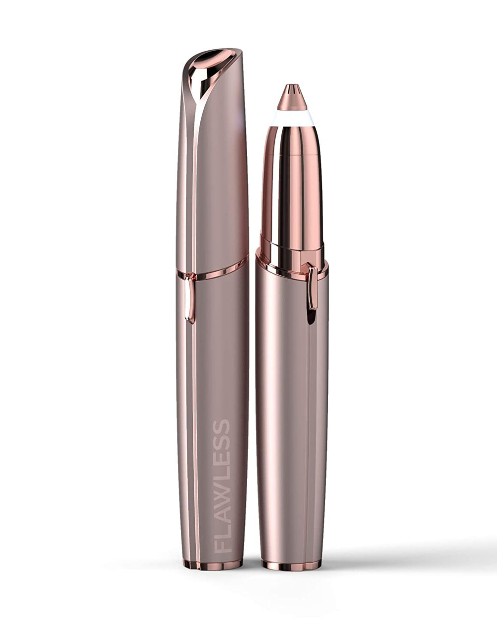 Flawless Rechargeable Eyebrow Trimmer – White | Painless Hair Remover for Women