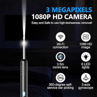 Smart Visual Ear Cleaner – HD Camera Ear Wax Removal Tool with LED Light for Safe & Easy Ear Cleaning