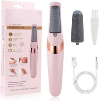 USB Rechargeable Foot Callus Remover – Electric Foot File with LED Light, 2-Speed Settings & Dead Skin Removal for Smooth Feet
