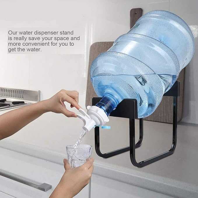 Metal Stand for 19L Water Bottle with Water Tap & Nozzle Dispenser