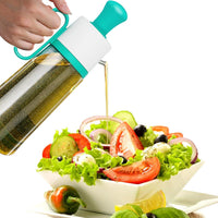 3-in-1 Oil Dispenser Bottle – Glass Spray, Pour & Brush (550ml Kitchen Oil Bottle)