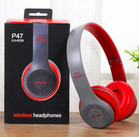 P47 Wireless Bluetooth Foldable Headphones with Mic, FM Radio & TF Card S