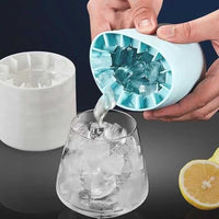 Mini Silicone Ice Bucket – 2-in-1 Ice Cube Maker & Storage Box | Portable Ice Tray with Lid for Freezer & Drinks