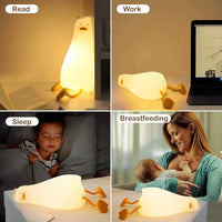 Duck Character LED Lamp – Rechargeable, Timer & Dimmable Night Light