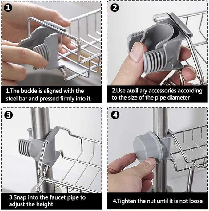 Kitchen Shelf Stainless Steel Faucet Rack – Punch-Free Sink Storage Organizer | Rag & Sponge Drain Holder