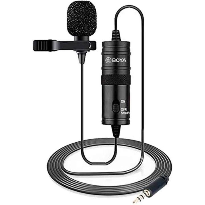 BOYA BY-M1 Professional Lavalier Microphone – 3.5mm Clip-On Lapel Mic for Android, DSLR, PC | Audio & Video Recording