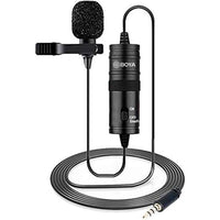 BOYA BY-M1 Professional Lavalier Microphone – 3.5mm Clip-On Lapel Mic for Android, DSLR, PC | Audio & Video Recording