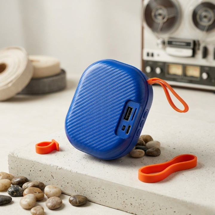 Z-313 Disco Series Portable Wireless Speaker – Compact Bluetooth Party Speaker with Carrying Strap & LED Lights