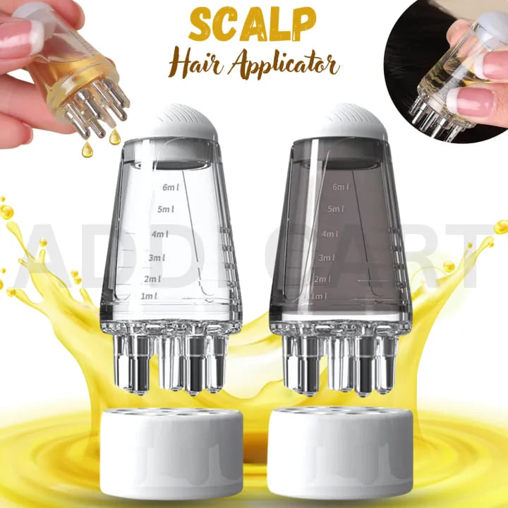Mini Hair Oil Applicator Comb – Mess-Free Scalp Oiling Bottle (6ml Portable Design)