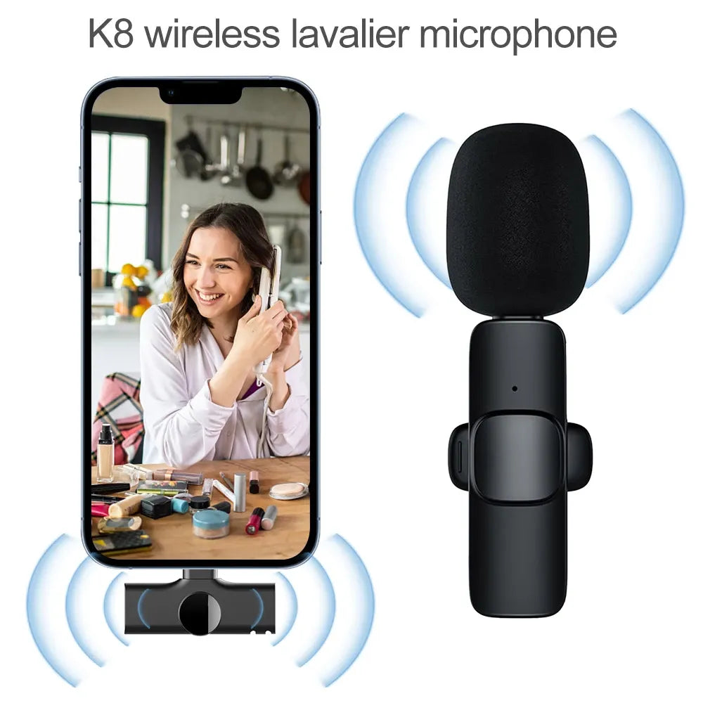 K8 Collar Wireless Microphone Type C Supported