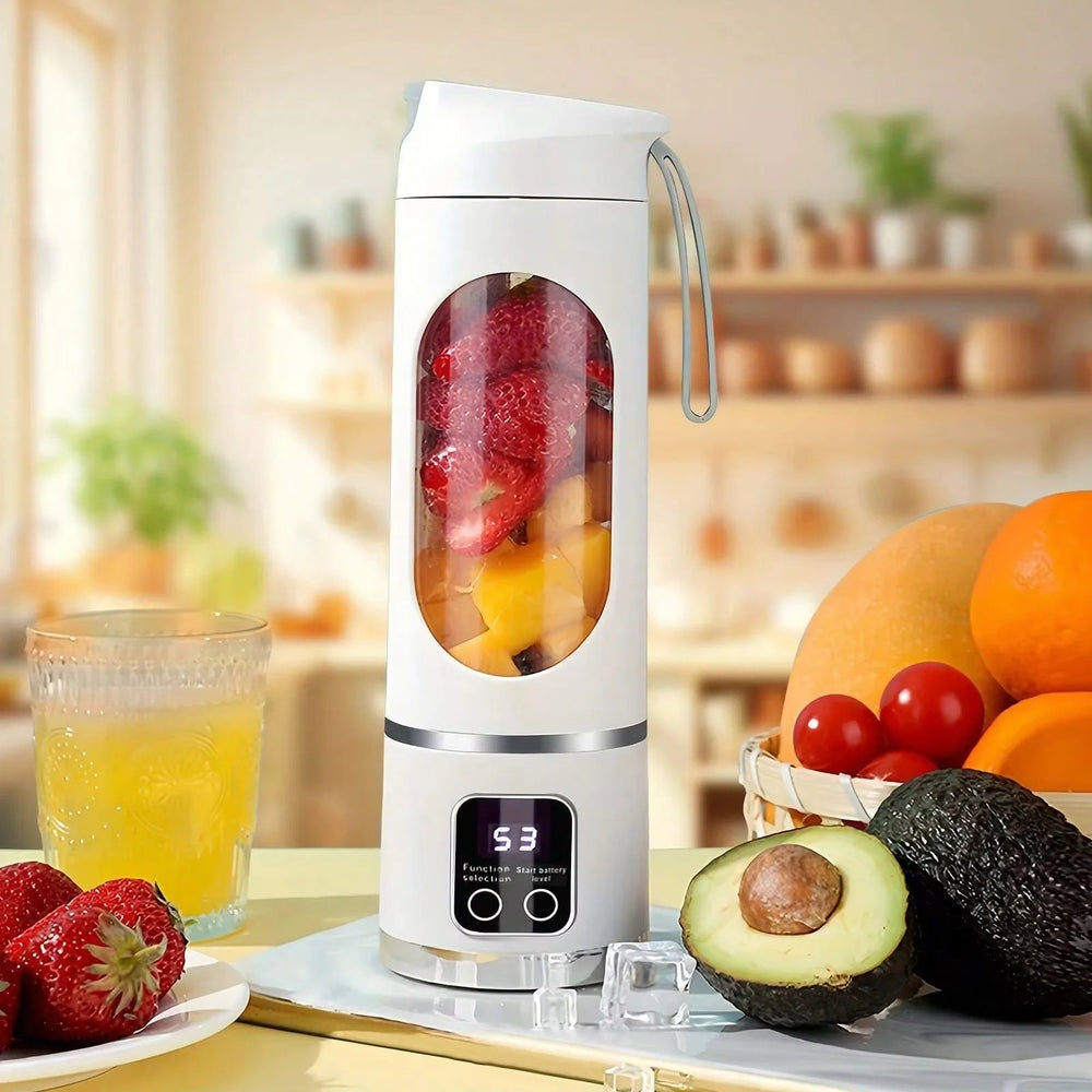 Portable USB Rechargeable Blender & Juicer | Personal Wireless Mini Smoothie Maker with Stainless Steel Blades for Fresh Shakes & Juices