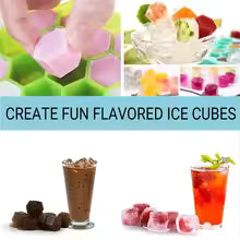 Honeycomb Silicone Ice Tray – 37-Grid Hexagon Ice Cube Maker with Lid for Freezer & Drinks