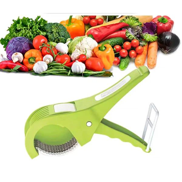 Multi Vegetable & Fruit Cutter 5 Blade Stainless Steel - Kitchen Chopper Slicer