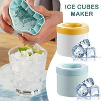 Mini Silicone Ice Bucket – 2-in-1 Ice Cube Maker & Storage Box | Portable Ice Tray with Lid for Freezer & Drinks