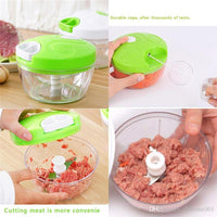 Speedy Chopper Multi-Use Turbo Cutter | Mini Manual Vegetable & Fruit Chopper Heavy-Duty (Random Color)