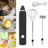 2-in-1 Rechargeable Coffee Beater & Electric Milk Frother | Handheld Foam Maker for Coffee & Drinks