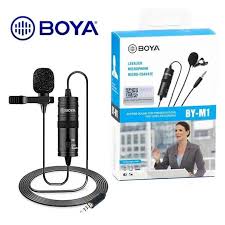 BOYA BY-M1 Professional Lavalier Microphone – 3.5mm Clip-On Lapel Mic for Android, DSLR, PC | Audio & Video Recording