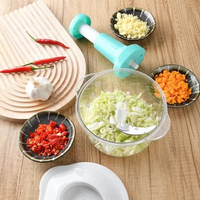 1.5L Push Chopper – Manual Hand Press Food Chopper for Vegetables, Fruits & Kitchen Use | Multipurpose Vegetable Cutter