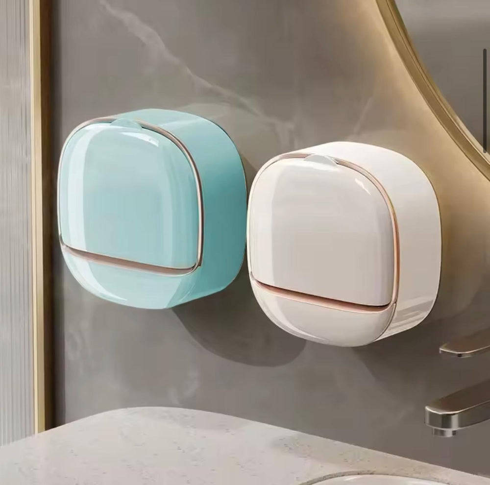 Round Self Draining Soap Holder | Quick Dry Soap Dish | Anti Slip Bathroom Soap Tray