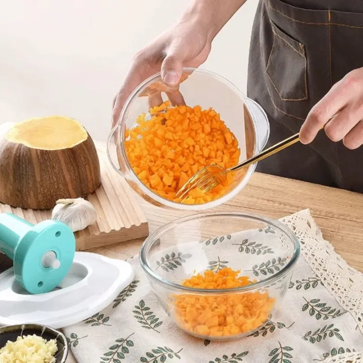 1.5L Push Chopper – Manual Hand Press Food Chopper for Vegetables, Fruits & Kitchen Use | Multipurpose Vegetable Cutter