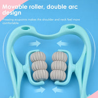 6-Wheel Neck & Spine Massager – Deep Tissue Cervical Manual Massage Tool for Neck, Back & Shoulder Relief